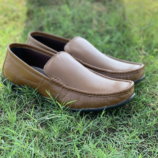 Brown Leather Moccasins