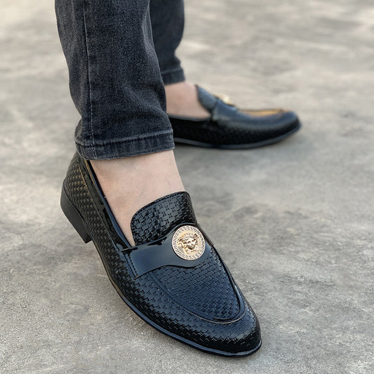 Handmade Vivek Black Shoes