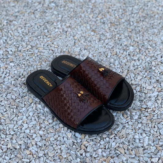 The Woven Brown Chappal