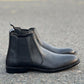 Black Leather Chelsea Boots YL-101 - yehloo.com.pk