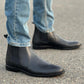 Black Leather Chelsea Boots YL-101 - yehloo.com.pk