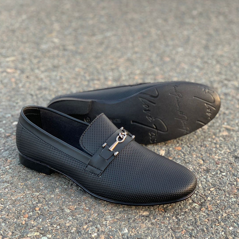 Handmade Oberoi Black Shoes - yehloo.com.pk