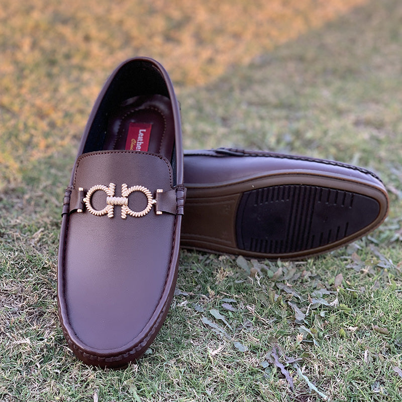 Hand Stitched Brown Alwen loafers (Copy) - yehloo.com.pk